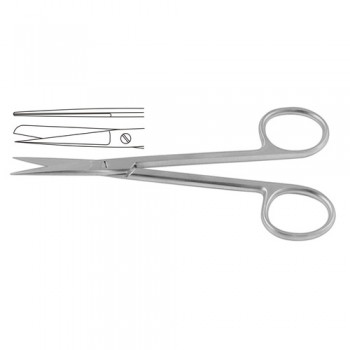 Small Model Operating Scissor Straight - Sharp/Blunt Stainless Steel, 12 cm - 4 3/4"